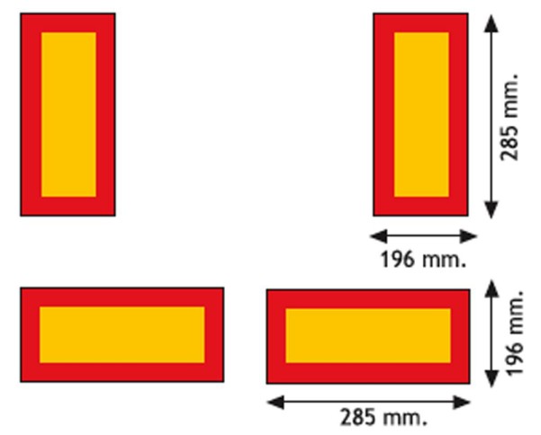 4 Folien für Anhänger selbstklebend