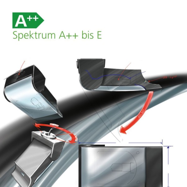 LED Combi-Lesespot, dreh- und schwenkbar, Kunststo