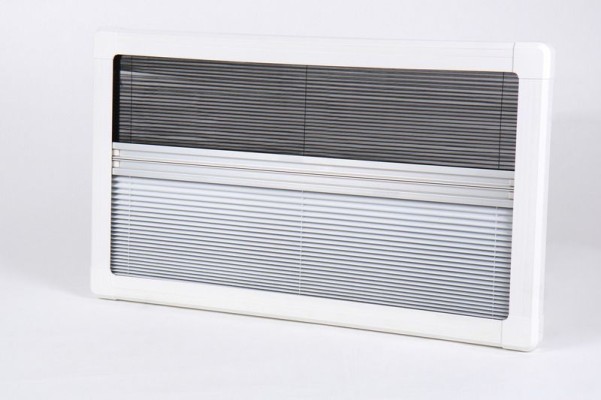 Verdunkelungs- und Insektenschutzsystem für Carbest Fenster RW Style 1200x300 mit weissem Innenrahme