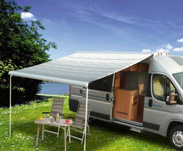 Fiamma F65 Eagle 400 Polar White mit royal grey Design