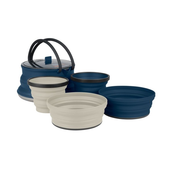 X-Set: 12 5pc (Kettle,Bowl,Mug) Sea to Summit nayv blue