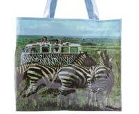 VWCollection T1 Bulli Bus Shopper Tasche aus PVC in Safari-Design