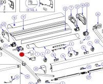 Thule Stütze Gehäuse für Markise Omnistor 9200 - Thule Ersatzteilnummer 1500602491