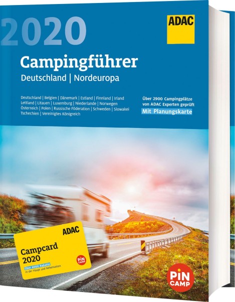 Guide de camping ADAC Allemagne/Europe du Nord 2020 avec Campcard