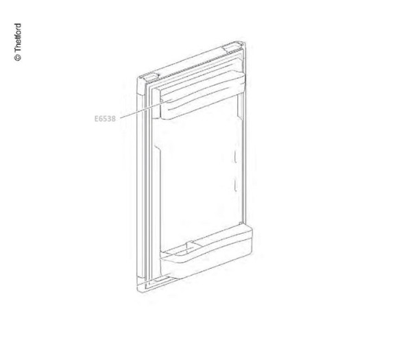 Kühlschranktürfach flach weiss f.N80