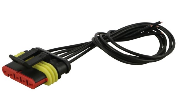 Buchsengeh. Typ SUPERSEAL 1.5, 5-pol. mit Kabel