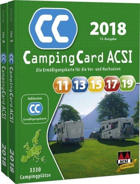 Carte de camping ACSI 2018