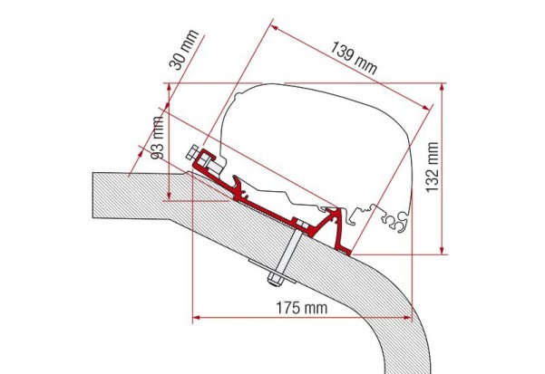 Markisen-Adapter für LMC Tec 500 - F80