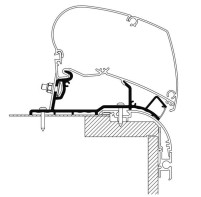 Caravan RoofTop Adapter für LED-Beleuchtung von Thule Dach-Montage (TO6300/9200) - 5.50m