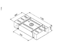 Lilie Universaltank natur 146 Liter, Höhe 230mm x Breite 1150mm x Länge 600mm