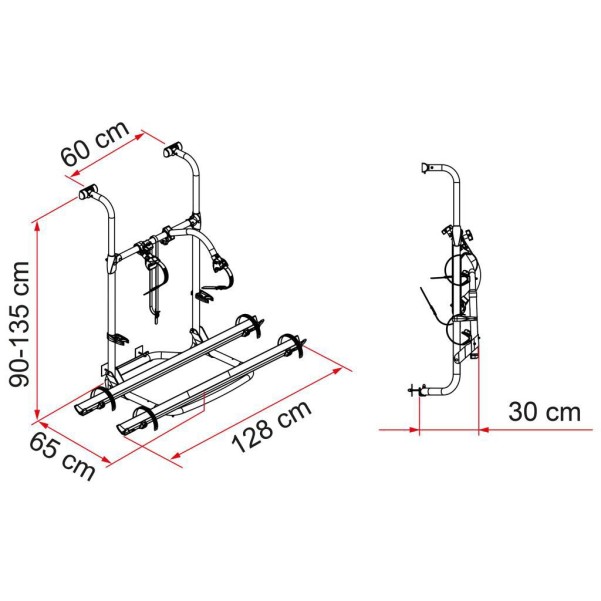 Fiamma Carry Bike Pro Fahrradträger Sonderausführung Hymer/Dethleffs