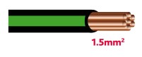 AYL Autolichtkab. 1.5mm schwarz-grün