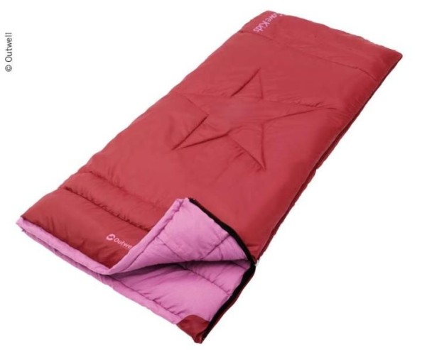 Deckenschlafsack Cave Kids rot, 150x70cm