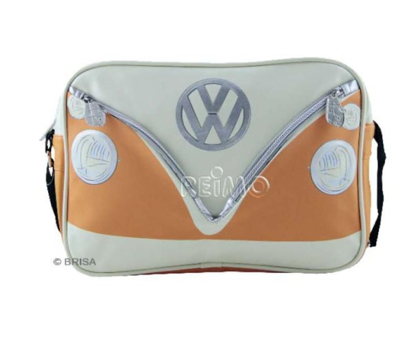 VW Collection sac à bandoulière VW Bulli cross-body, orange / crème, 25x35x10cm