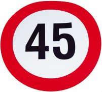 Geschwindigkeits-Begrenzungs-Schild 45 km/h