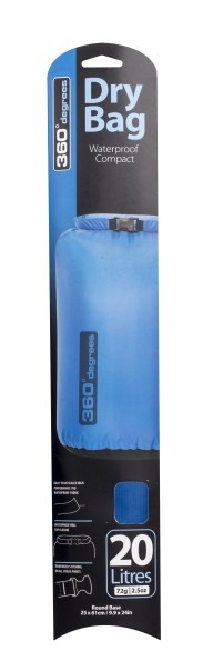 360 Dry Bag 20L Blue 360 Degrees Packsack wasserdicht