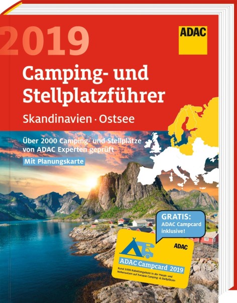 ADAC Camping-&Stellpl. 2019 Skandinavien/Ostsee