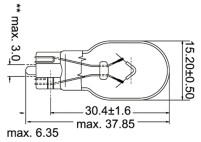 Osram - Glassockellampe 12V 16W