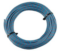 Textilumflochtene Kabel 2.5mm2 bl/rt