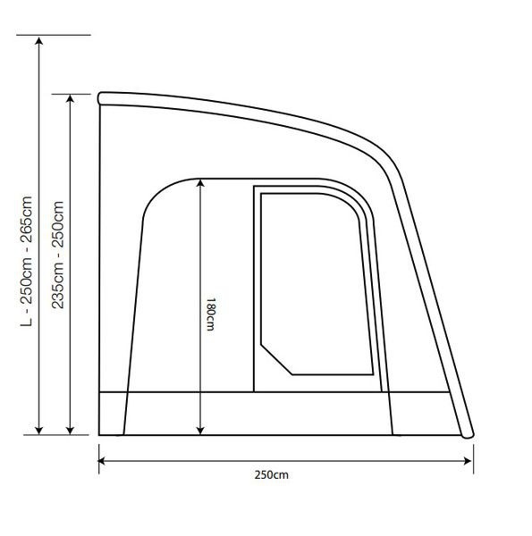 Sportlite Air 320 Outdoor Revolution Luftvorzelt