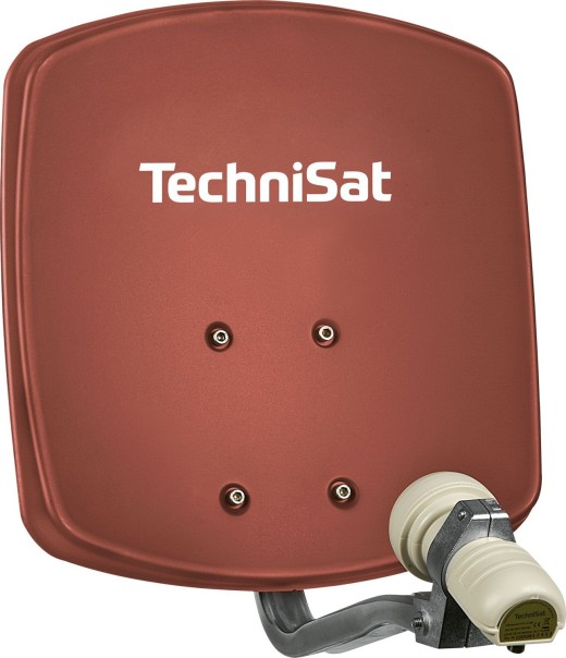 TechniSat Digidish 33 SAT-Antenne (Single-LNB) ziegelrot