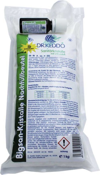 Produit sanitaire Dr. Keddo Bigsan cristaux 1.000 g sac de recharge