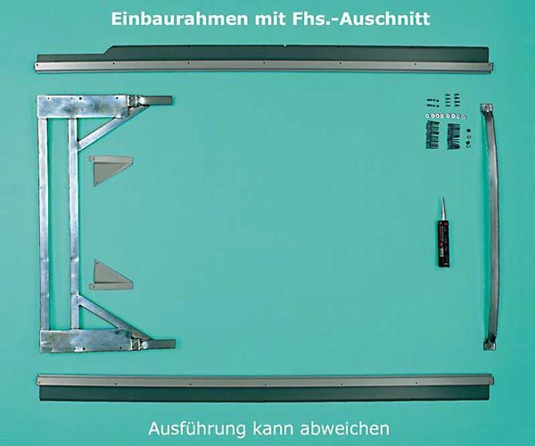 Einbaurahmen für VW T5 mit Fhs,-Ausschnitt Klimatronic, für Rechtslenker