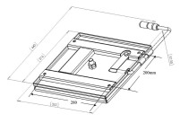 Universal Drehkonsole für Sportscraft-Sitz mit Flachsockel