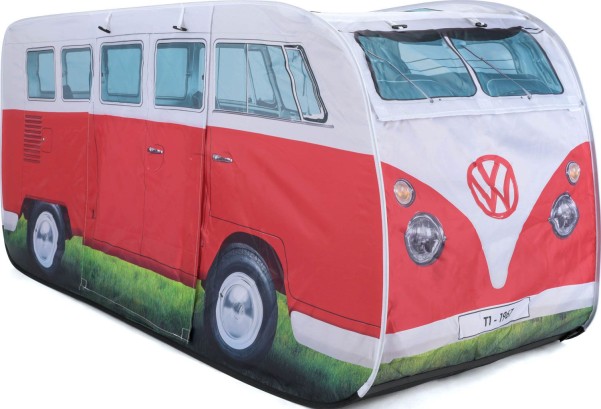 VW Collection T1 Bulli Kinder Pop-Up-Spielzelt rot