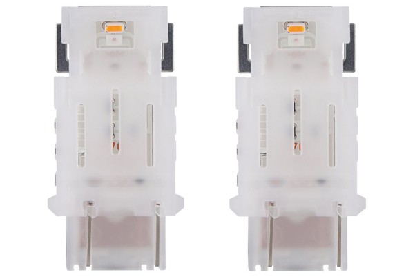 OSRAM - 2 x LED-Lamp. P27/7W 12 V orange