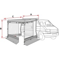 Fiamma Room F40Van Premium Vorzelt für F40 Markise