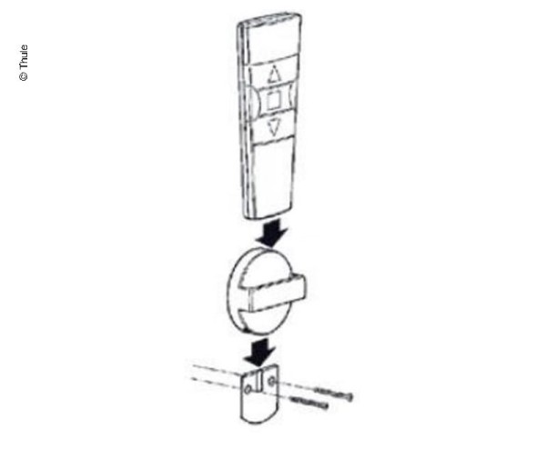 Thule Fernbedienung Motor Niceway für Markise Omnistor 8000 / 9200 - Thule Ersatzteilnummer 15006011