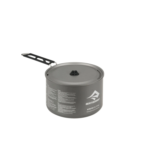 Alpha Camping-Kochtopf aus Aluminium 3.7L - Grau