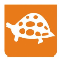 Emblem - Schildkröte (langsam) orange