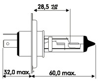 Osram Glühlampe H4 24V 75/70W