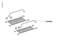 Verzinkter Bügel für Dometic RM7401L Gitter, Länge 396mm