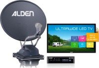 Alden Onelight 60 HD EVO Platinium Système satellite entièrement automatique avec TV LED ultra-large 18.5 Zo