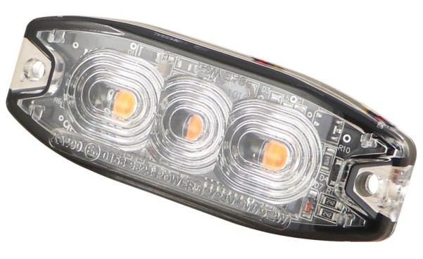 LED-Blitzleuchte gelb, ECE R65, 12/24 V