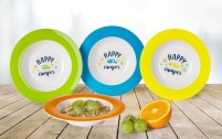 Berger Happy Camper Melamine Soup Plate Set 4pcs.