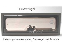 Ersatzflügel für Alu-Ausstellfenster 34432 (460x160mm) aus Sicherheitsglas