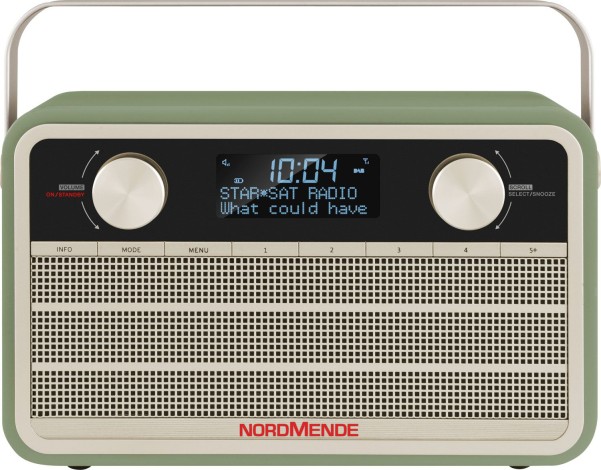 TechniSat Nordmende DAB+ Transita 120 Digitalradio im Retrolook mit 24-Stunden-Akku Grün