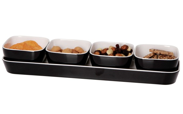 Gimex Quadrato Dip- / Baguetteschälchen 5er Set