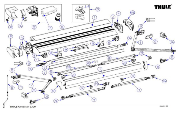 Thule Spannstangen passend zu T. Omnistor 6300