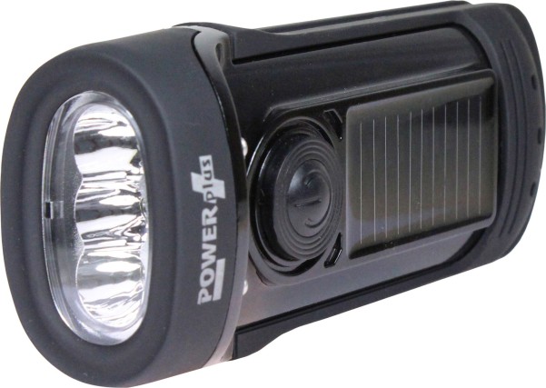 Powerplus Barracuda LED wasserdichte Kurbel/Solartaschenlampe