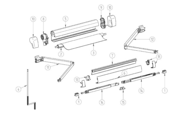 Thule Markisenkurbel passend zu Thule Omnistor 5102