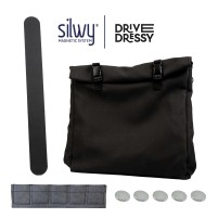 silwy® Magnet-Tasche "L" inkl. Metall-Leiste 50 cm BLACK - hält bis zu 5 kg
