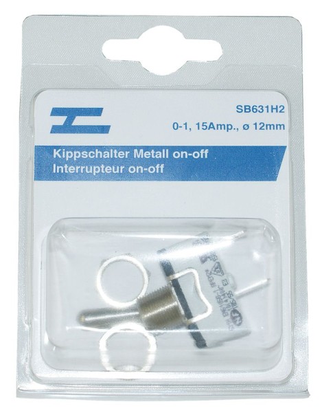 Kippschalter Metallhebel on-off HD 15A