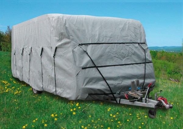 Eurotrail Schutzhülle für Wohnwagen 450 - 500 x 250 x 220 cm grau