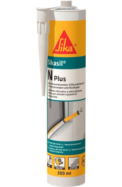 Sikasil N-Plus Silikondichtstoff 300 ml Schwarz