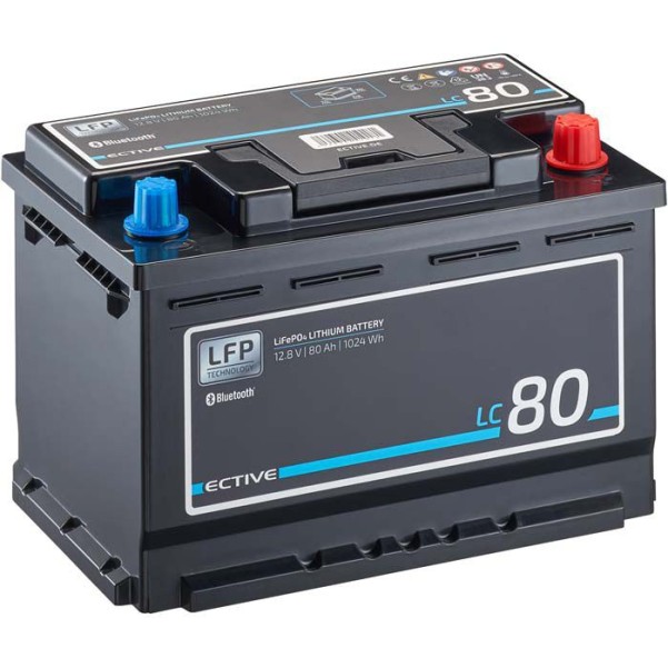 ECTIVE LC 80 LT 12V LiFePO4 Lithiumbatterie 80 Ah